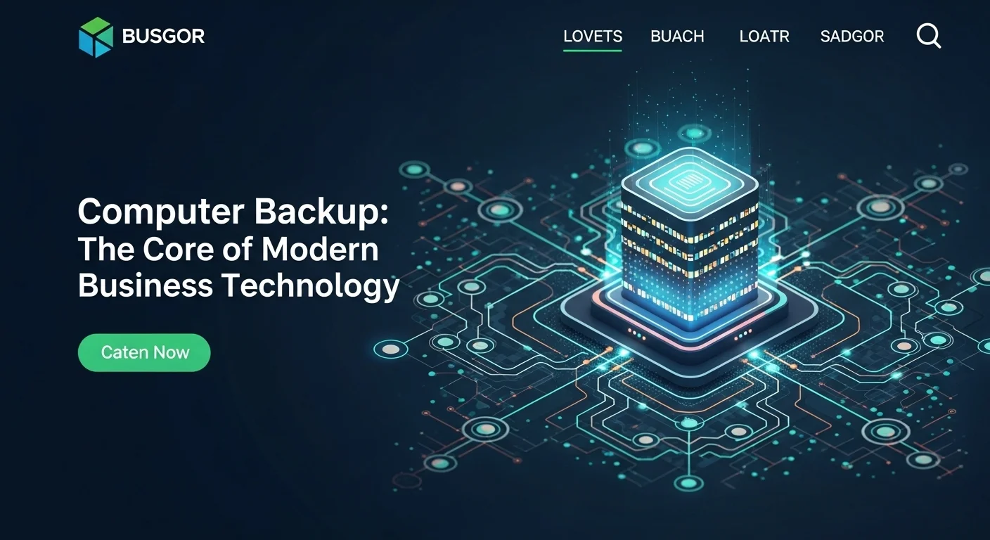 Business technology with innovation and digital resources to discover Computer Backup