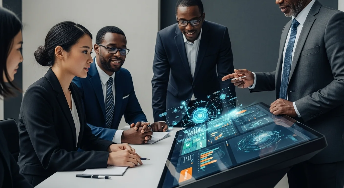 Business technology with innovation and digital resources to discover Computer