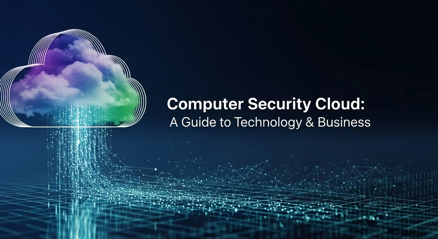 Business technology with innovation and digital resources to discover Computer Security Cloud