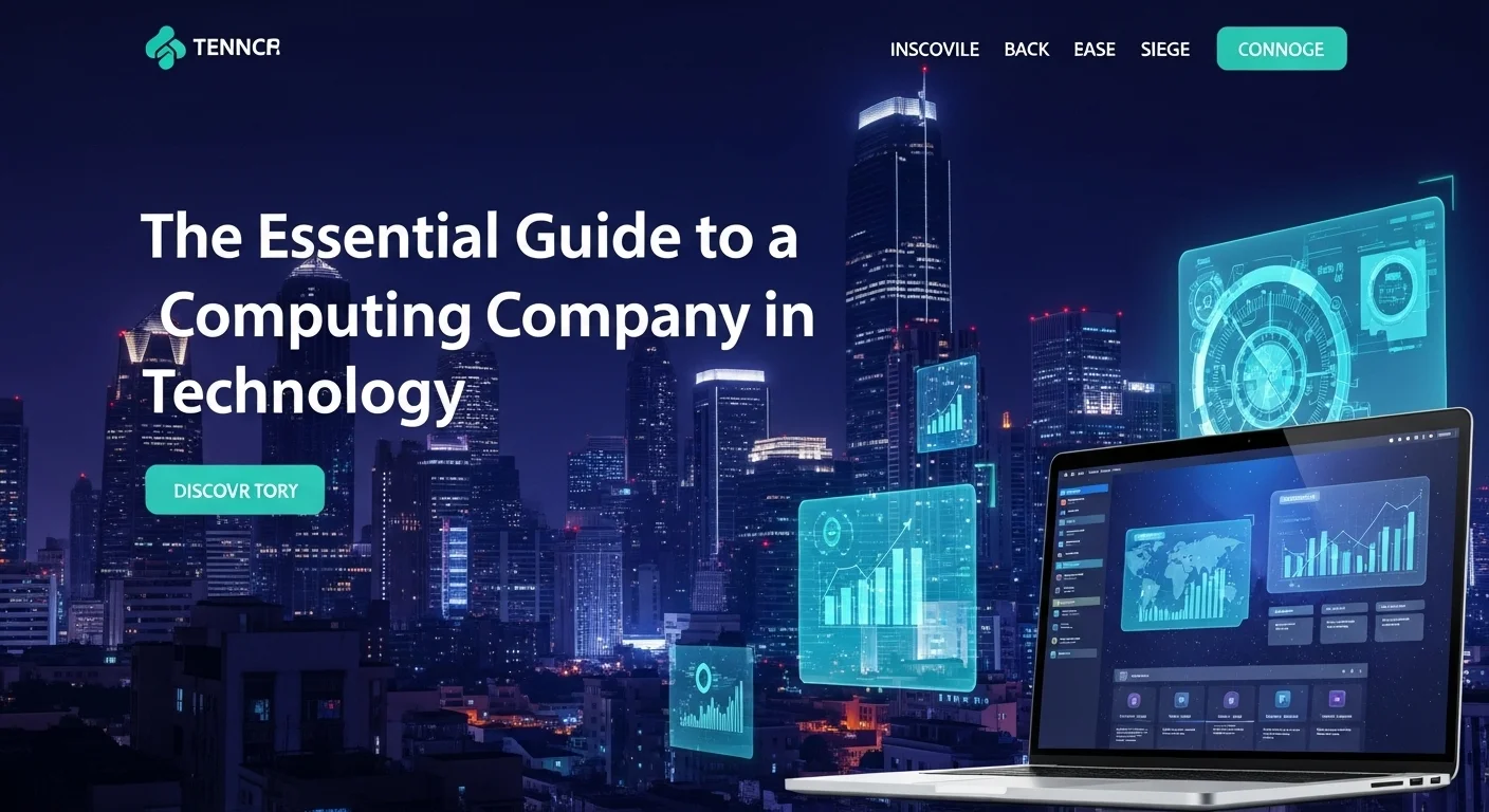 Business technology with innovation and digital resources to discover Computing Company