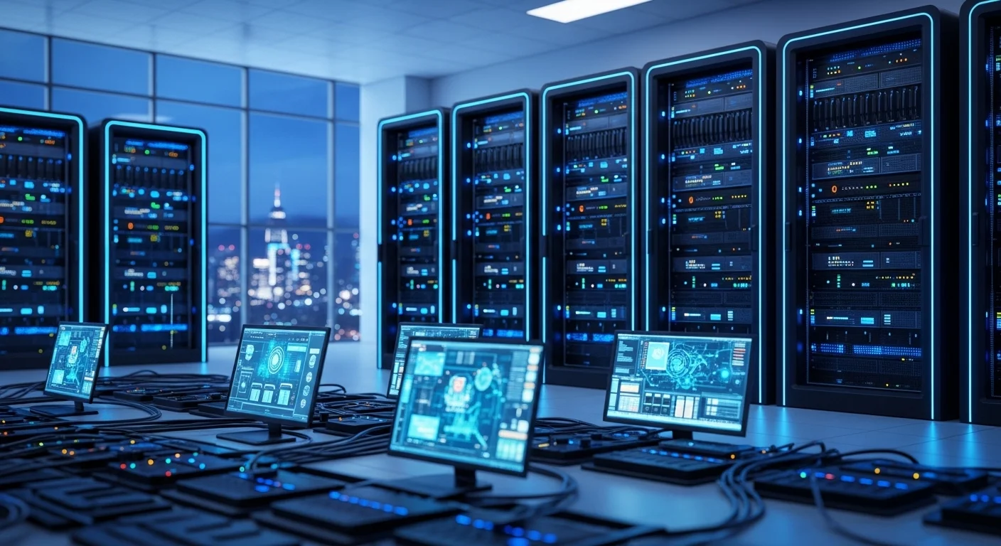 Business technology with innovation and digital resources to discover Computing Infrastructure