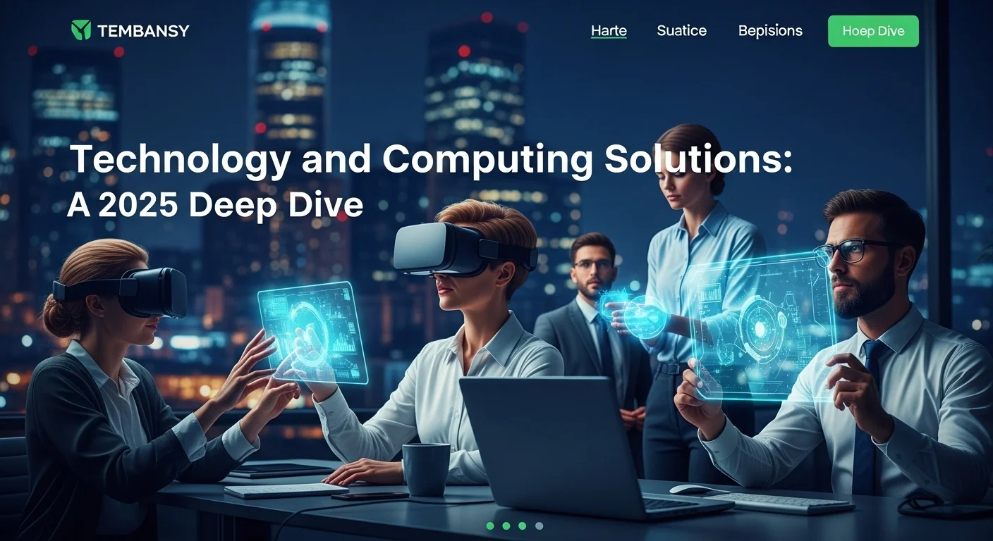 Business technology with innovation and digital resources to discover Computing Solutions