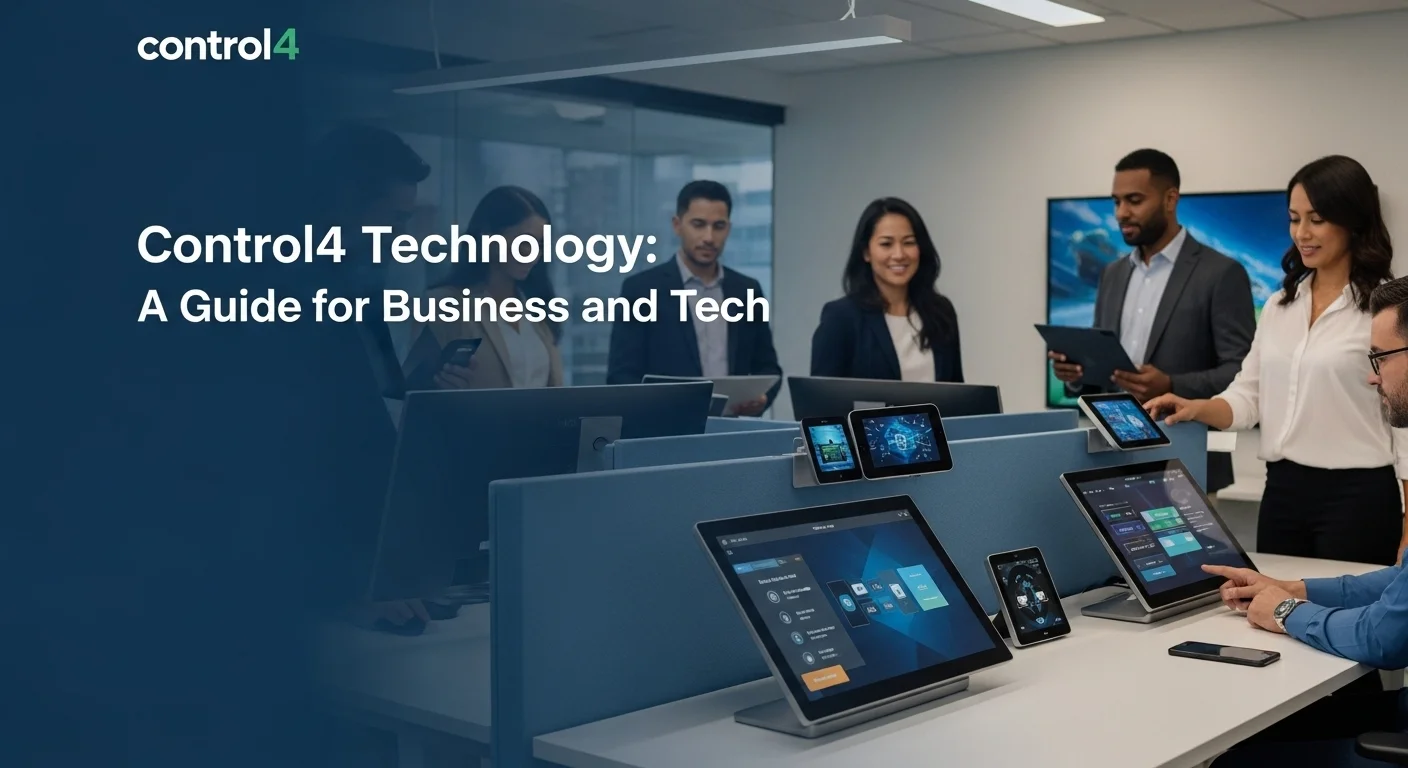 Business technology with innovation and digital resources to discover Control4