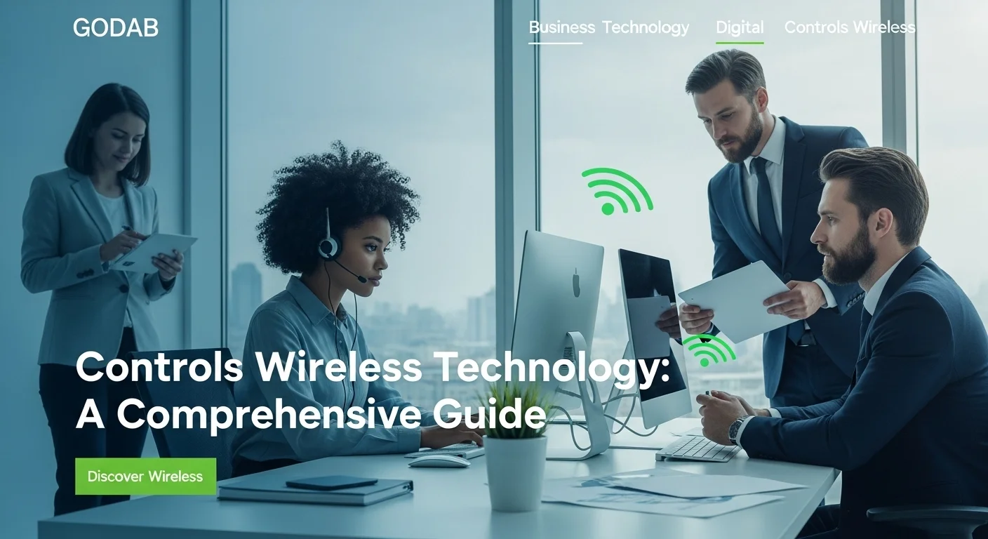 Business technology with innovation and digital resources to discover Controls Wireless