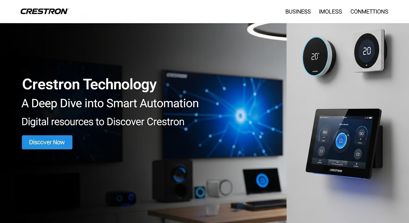Business technology with innovation and digital resources to discover Crestron