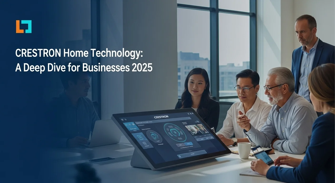 Business technology with innovation and digital resources to discover Crestron Home