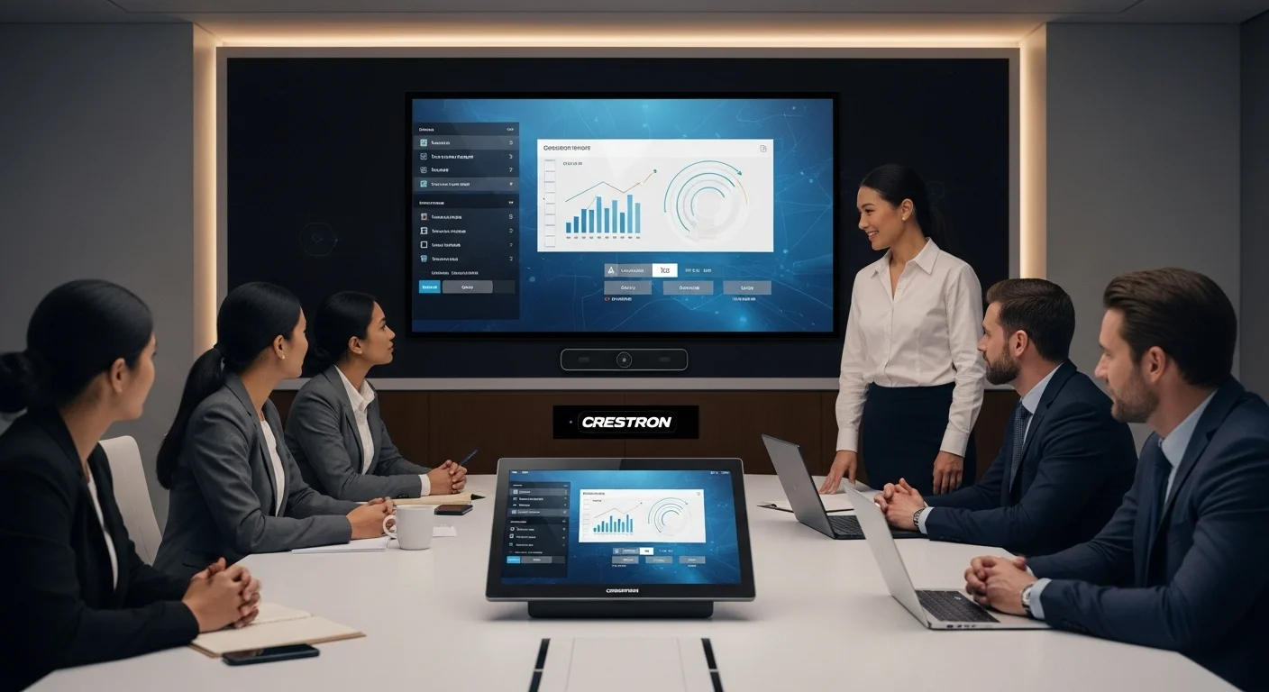 Business technology with innovation and digital resources to discover Crestron System
