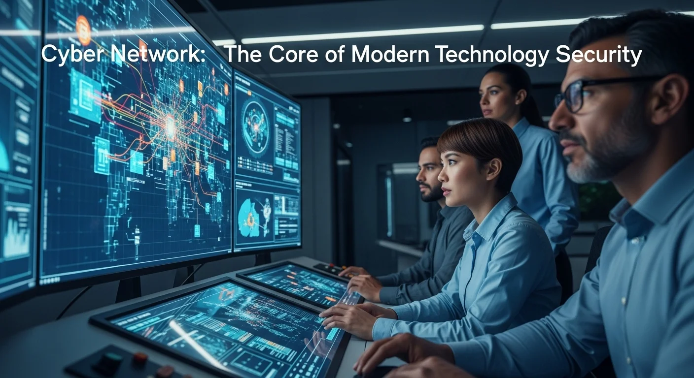 Business technology with innovation and digital resources to discover Cyber Network