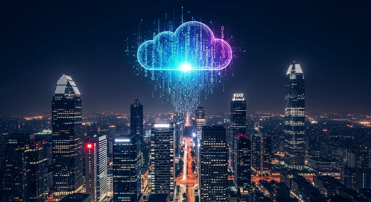 Business technology with innovation and digital resources to discover Data Cloud