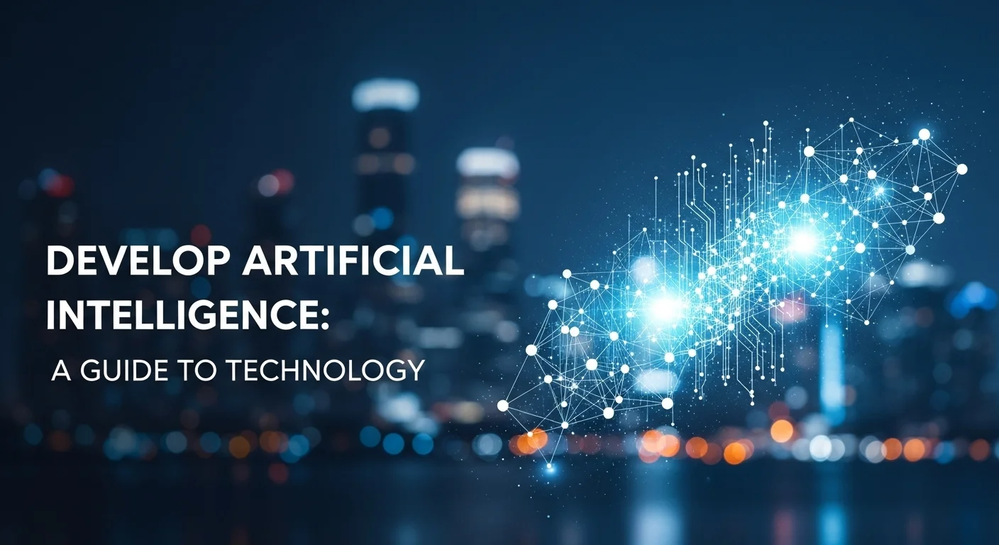 Business technology with innovation and digital resources to discover Develop Artificial
