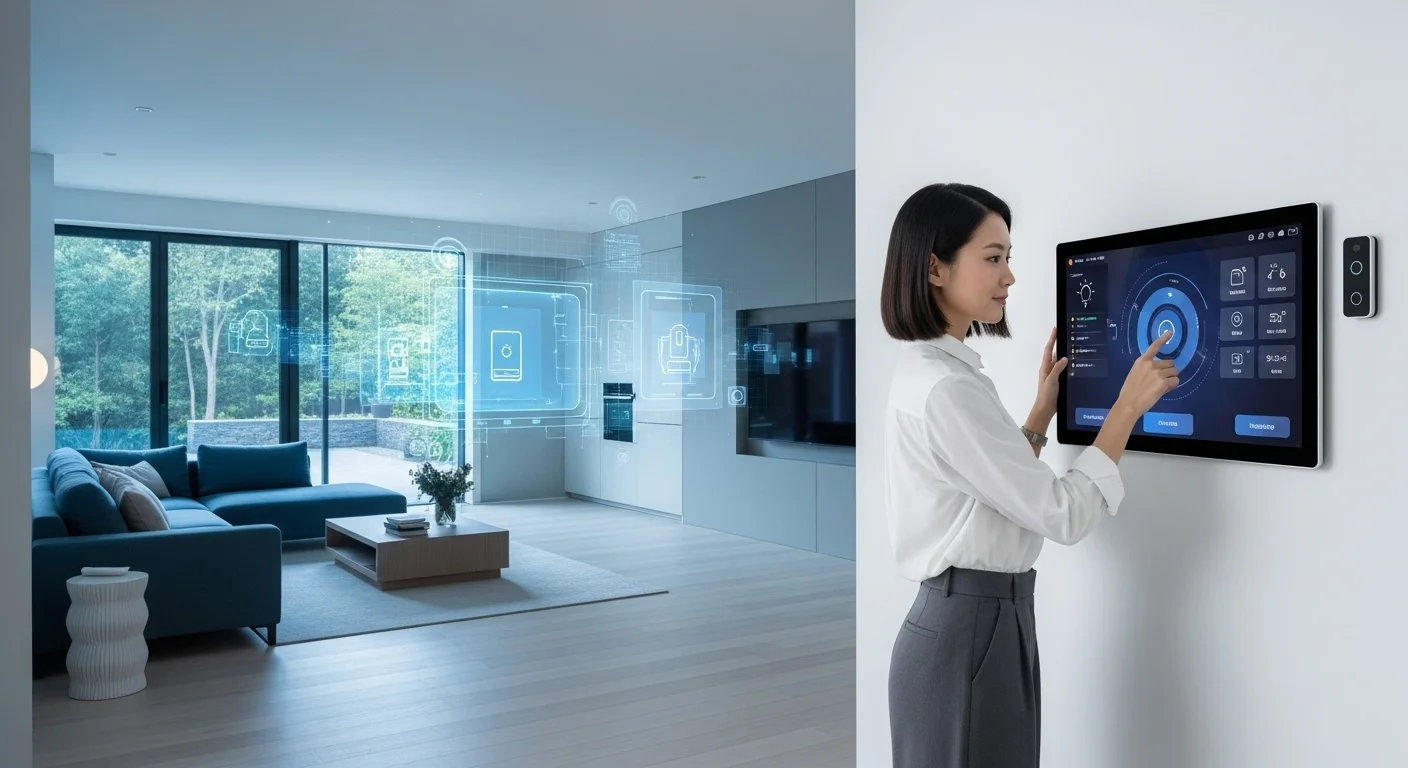 Business technology with innovation and digital resources to discover Domotics
