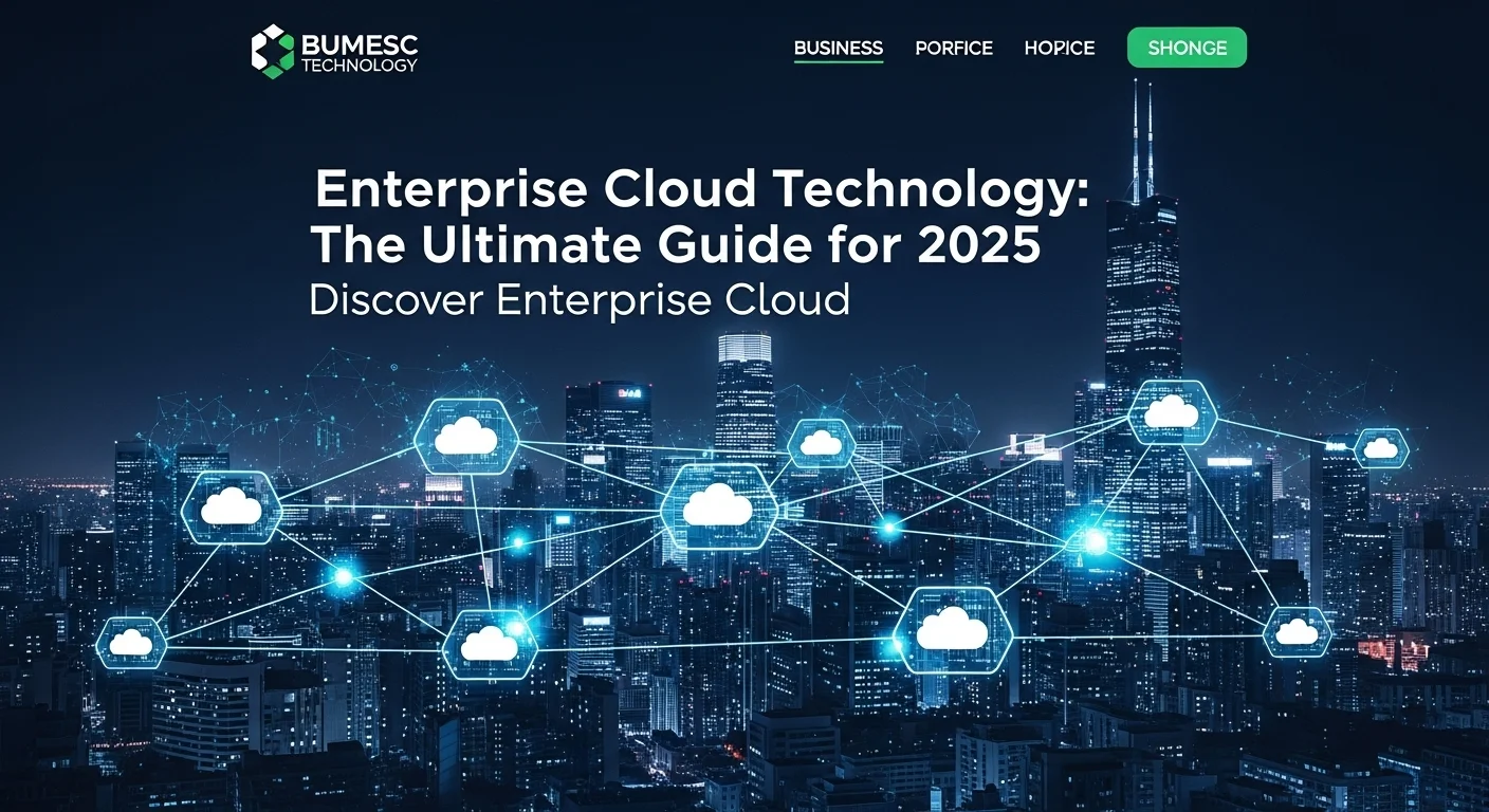 Business technology with innovation and digital resources to discover Enterprise Cloud