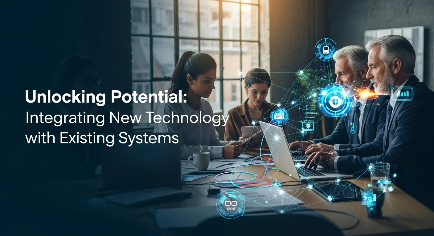 Business technology with innovation and digital resources to discover Existing
