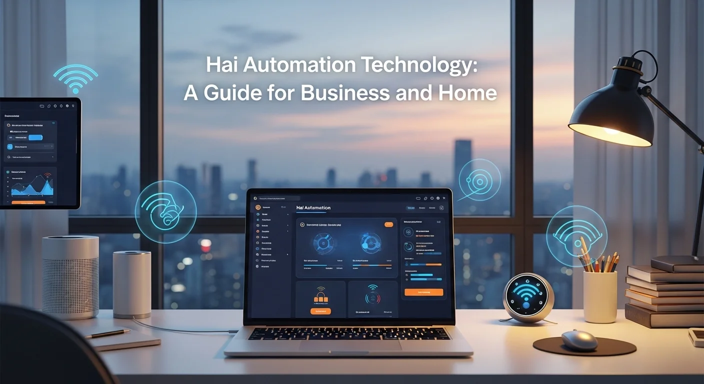 Business technology with innovation and digital resources to discover Hai Automation
