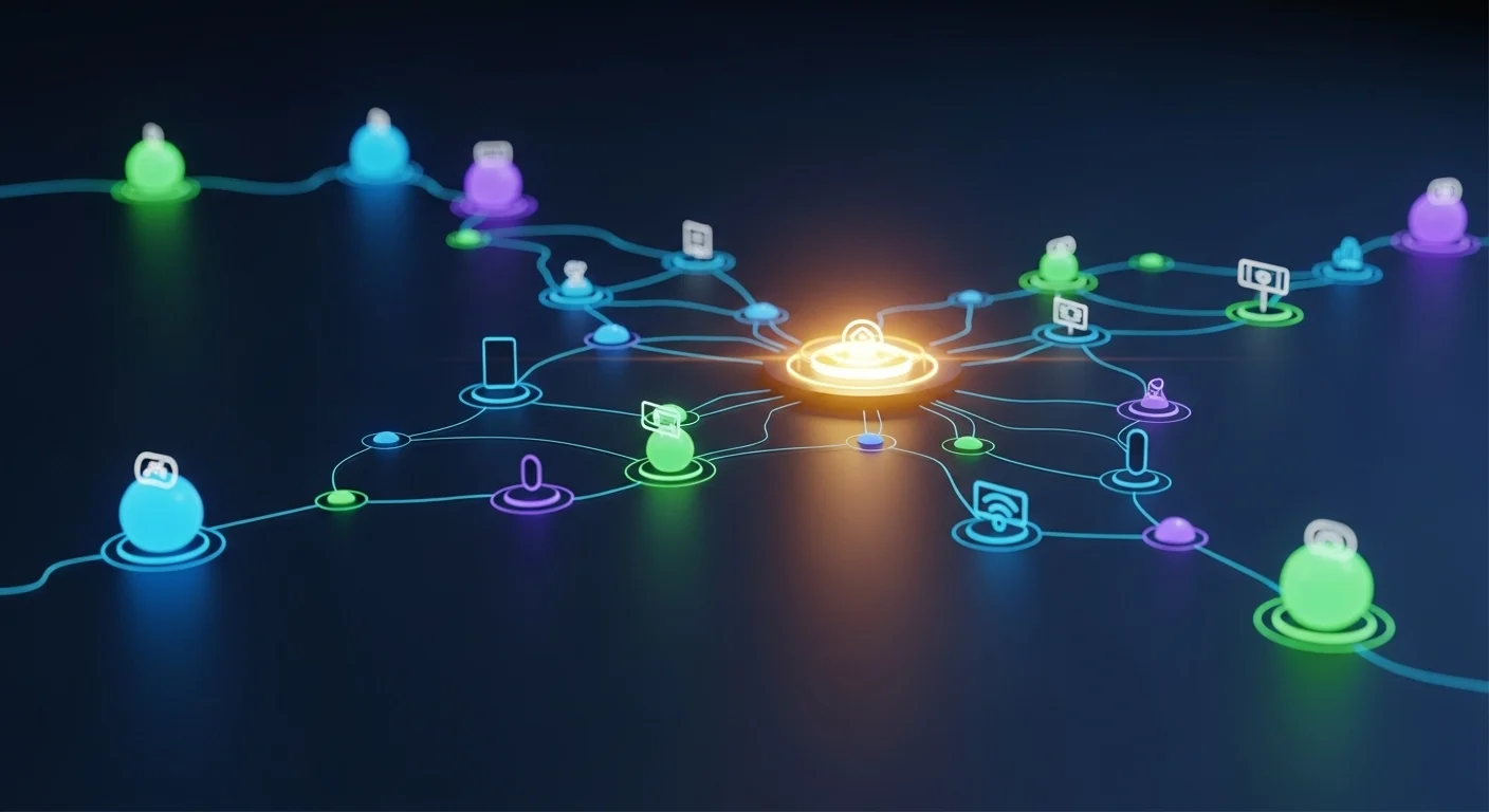 Business technology with innovation and digital resources to discover Home Platform
