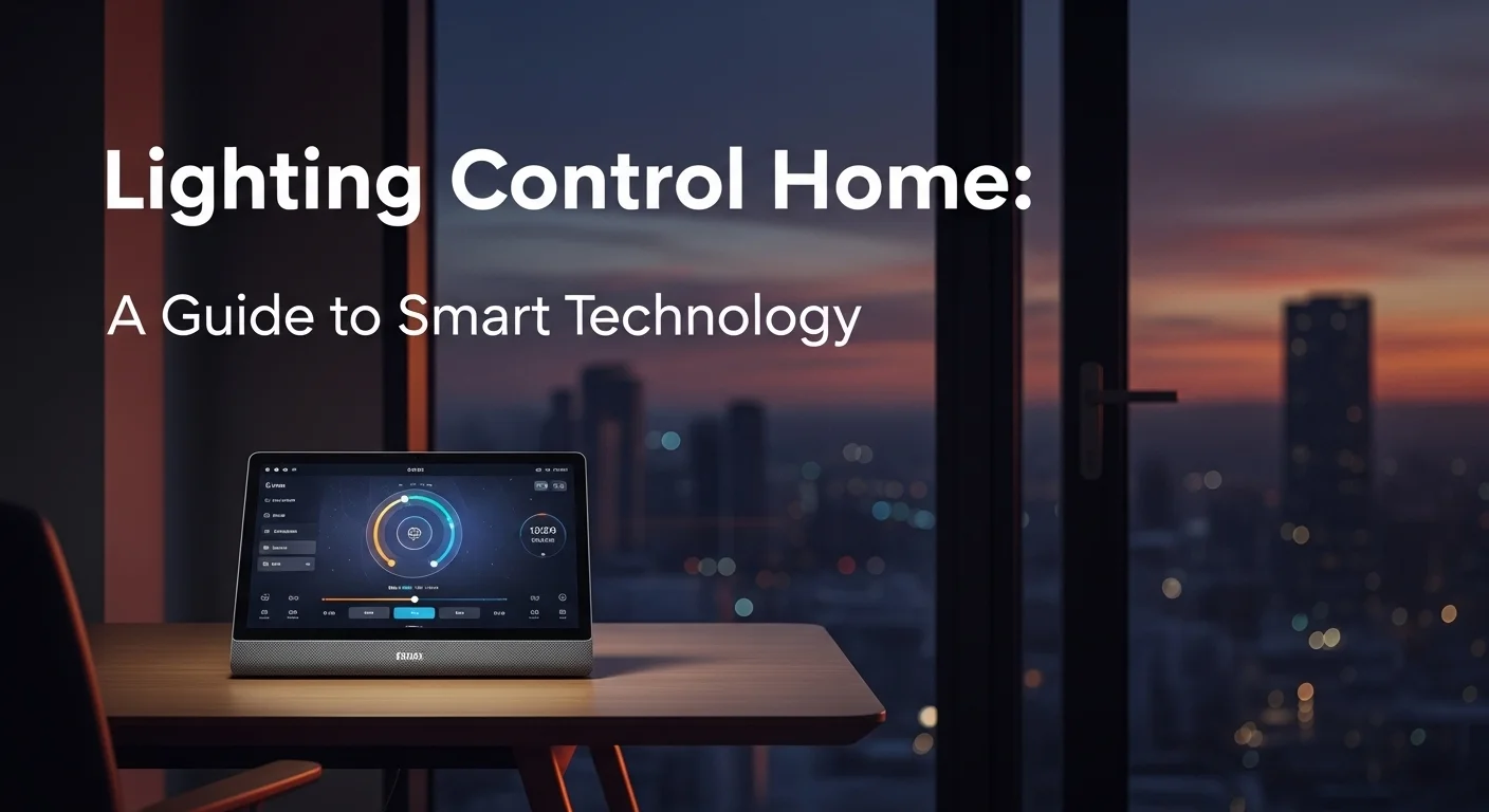 Business technology with innovation and digital resources to discover Lighting Control Home