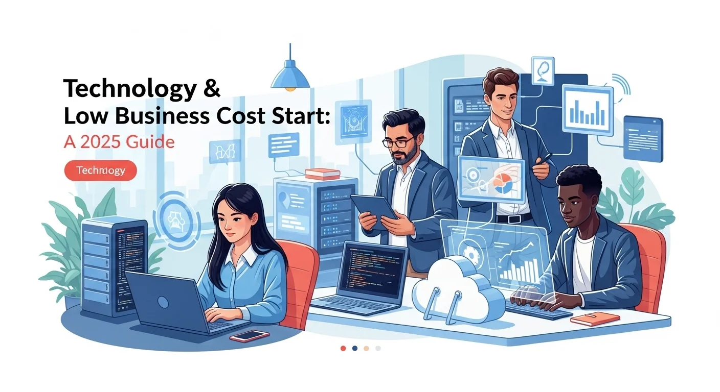 Tech solutions and digital innovations for Low Business Cost Start in modern business