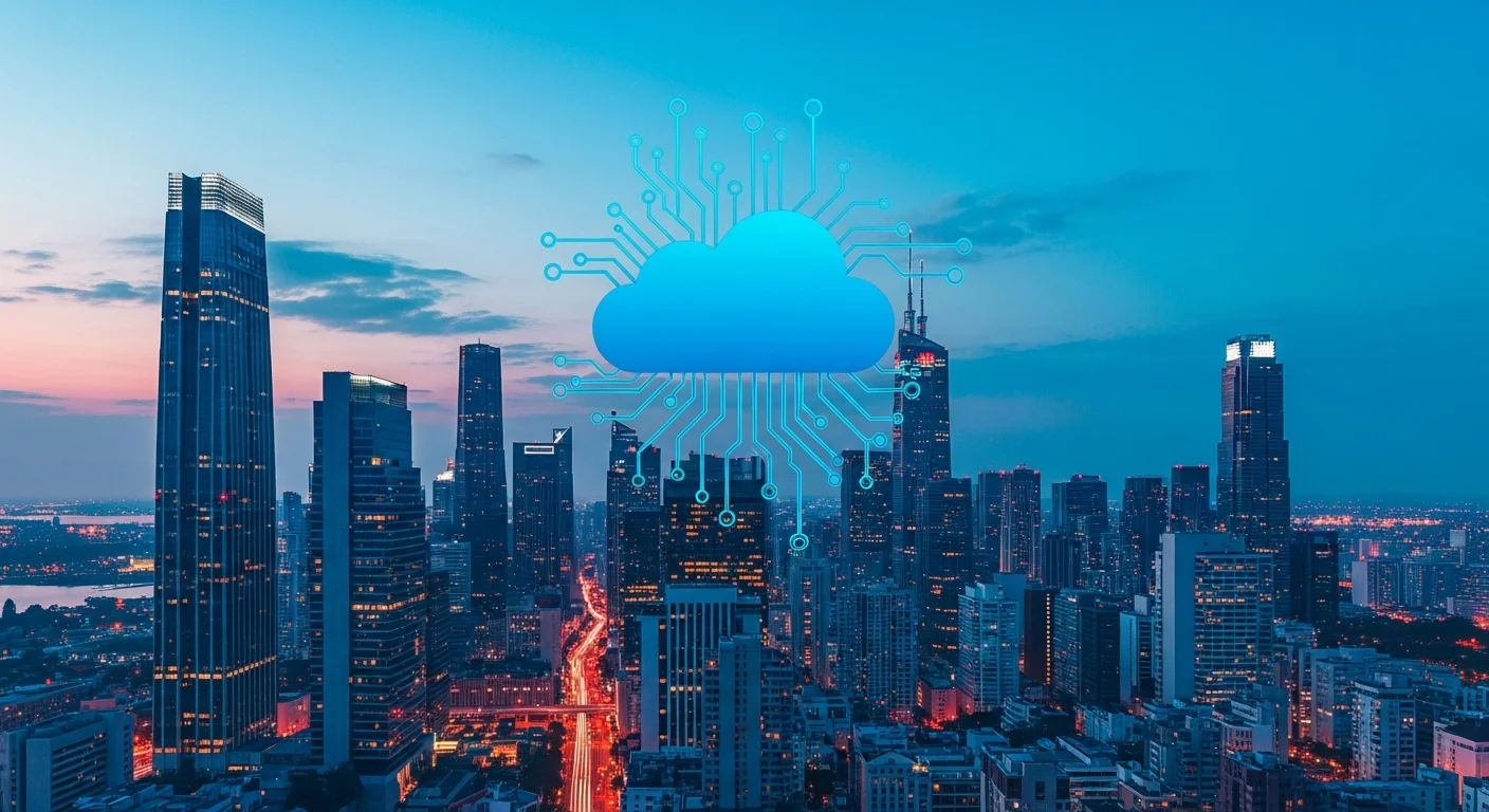 Business technology with innovation and digital resources to discover Management Cloud