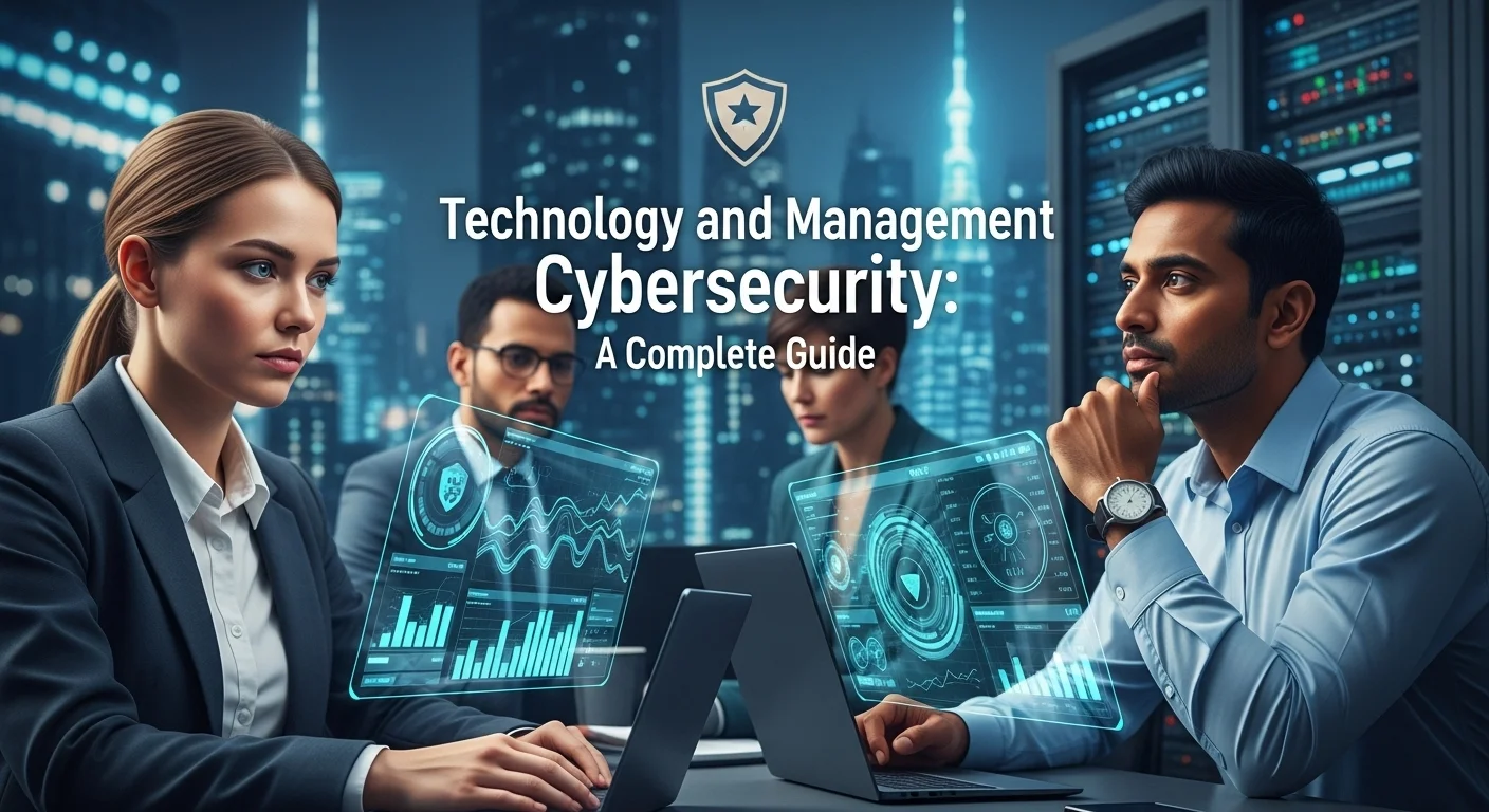 Business technology with innovation and digital resources to discover Management Cybersecurity
