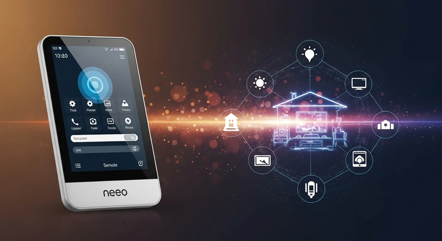 Business technology with innovation and digital resources to discover Neeo Remote