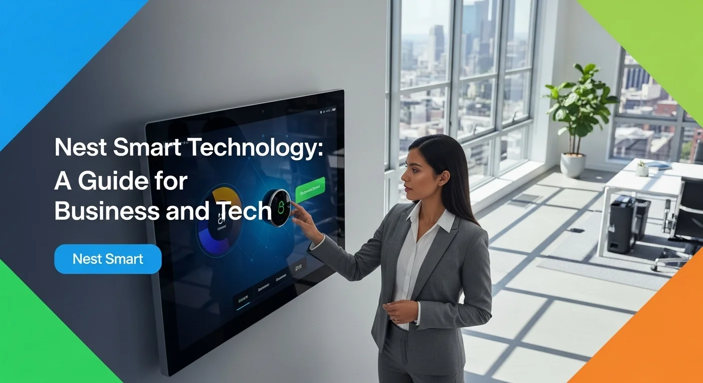 Business technology with innovation and digital resources to discover Nest Smart