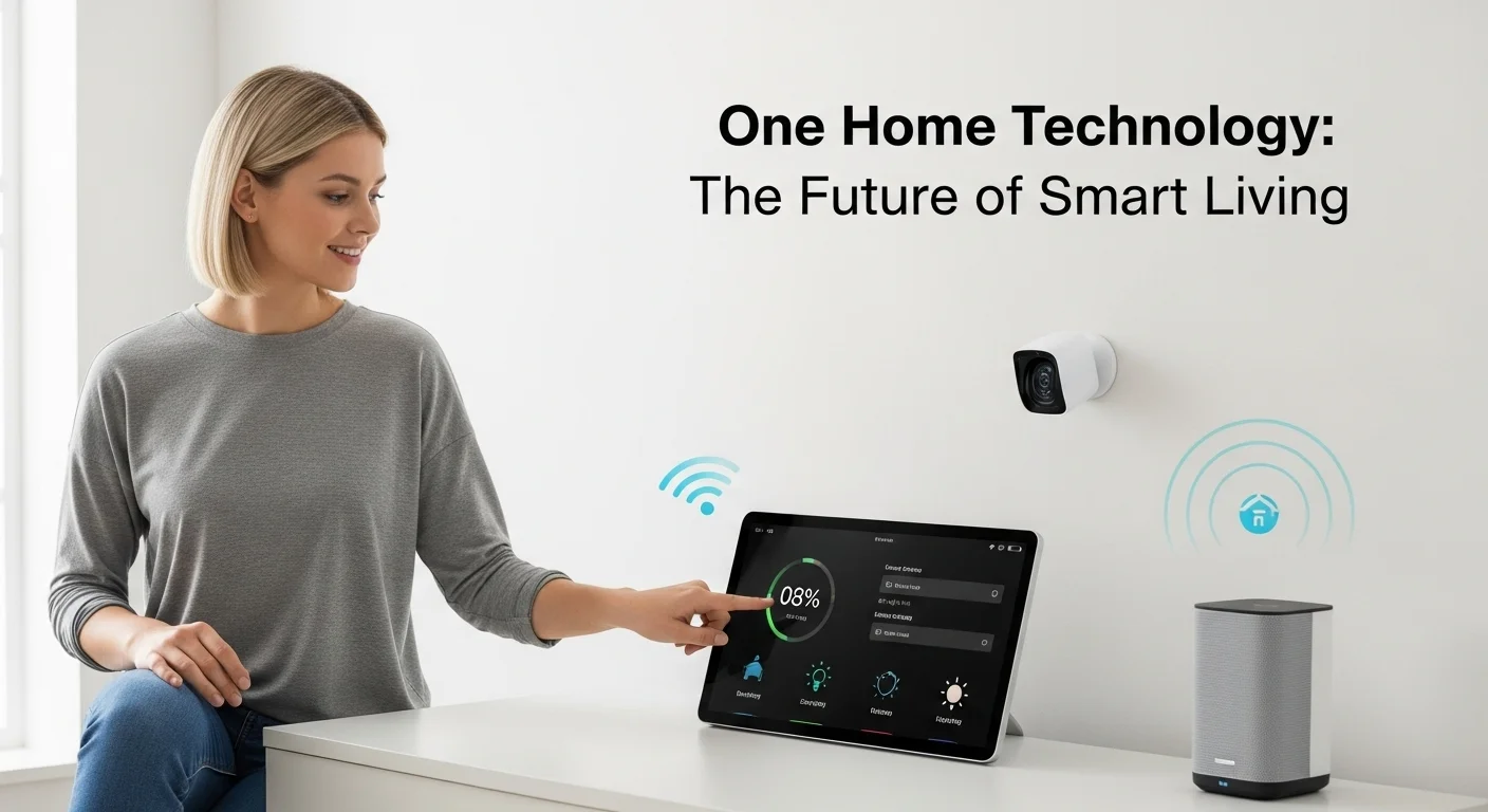 Business technology with innovation and digital resources to discover One Home