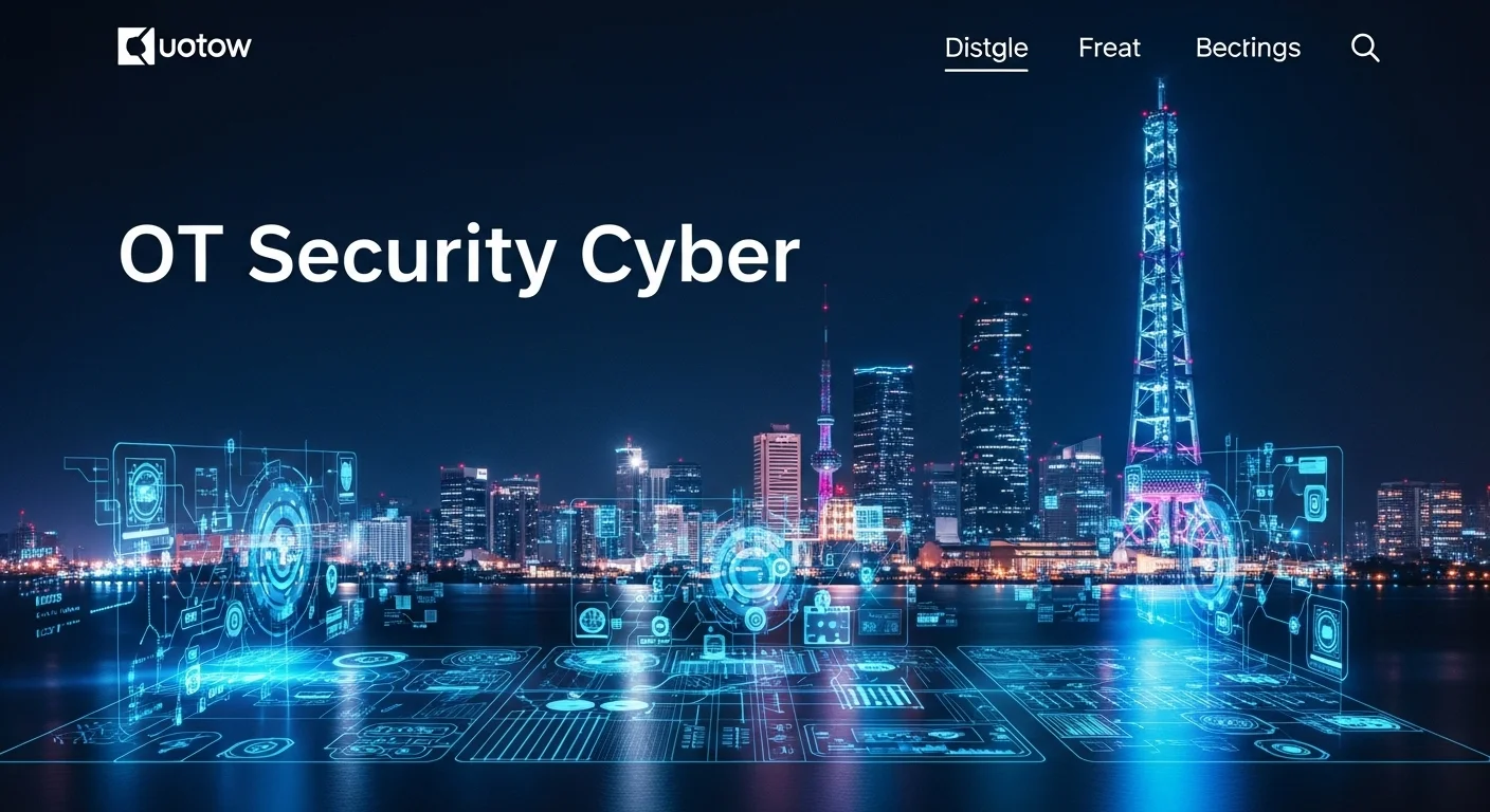 Business technology with innovation and digital resources to discover Ot Security Cyber