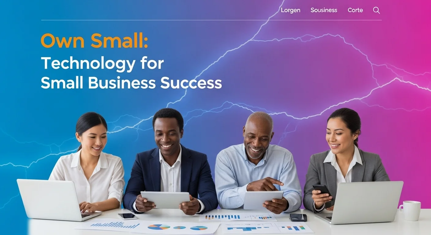 Tech solutions and digital innovations for Own Small in modern business