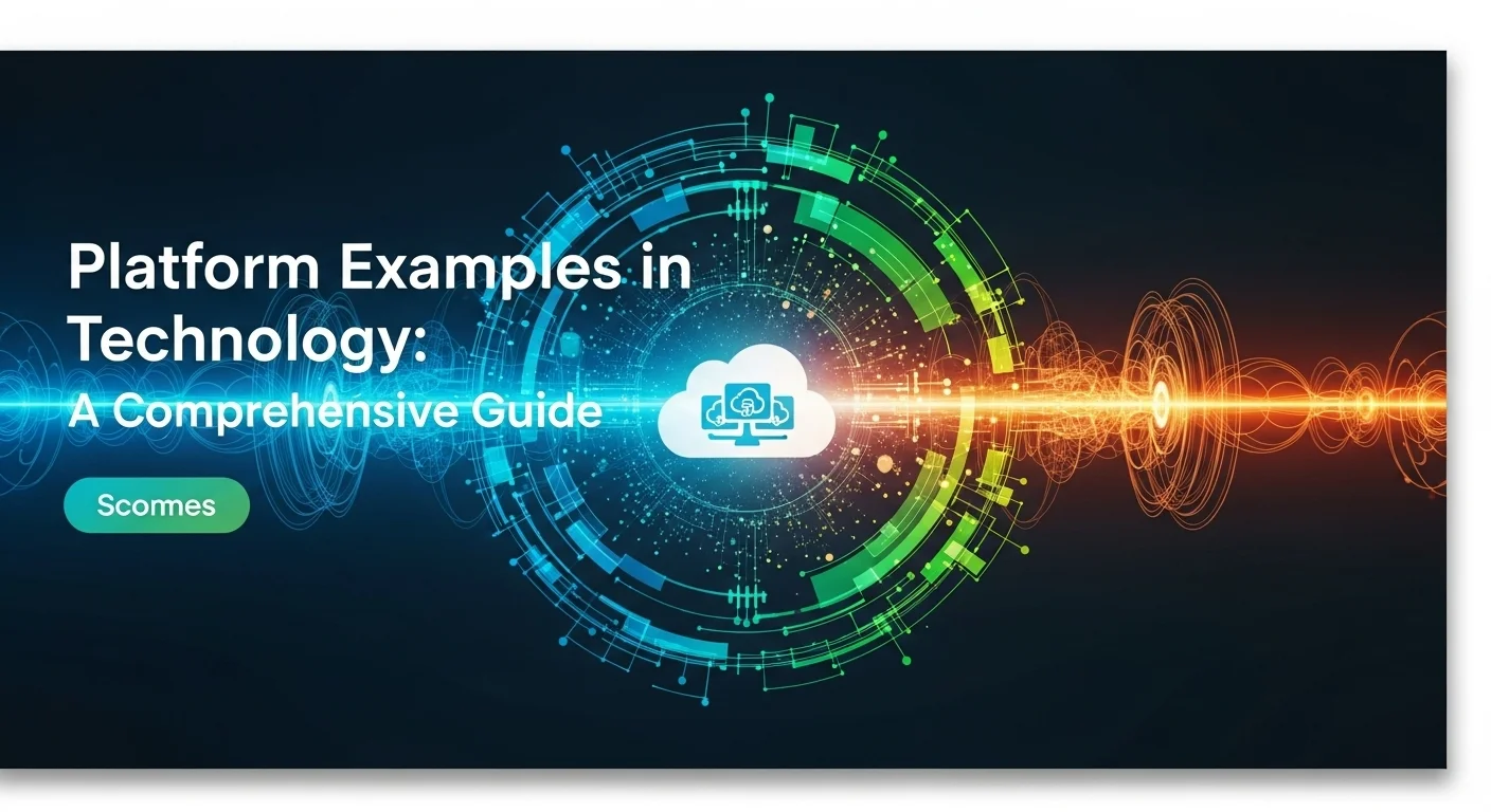 Business technology with innovation and digital resources to discover Platform Examples