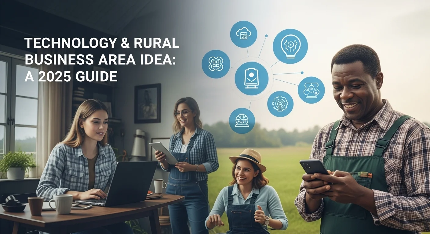 Tech solutions and digital innovations for Rural Business Area Idea in modern business
