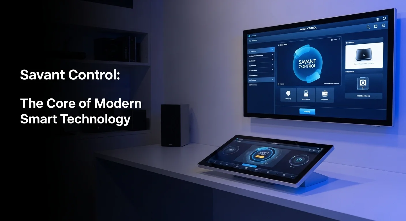 Business technology with innovation and digital resources to discover Savant Control