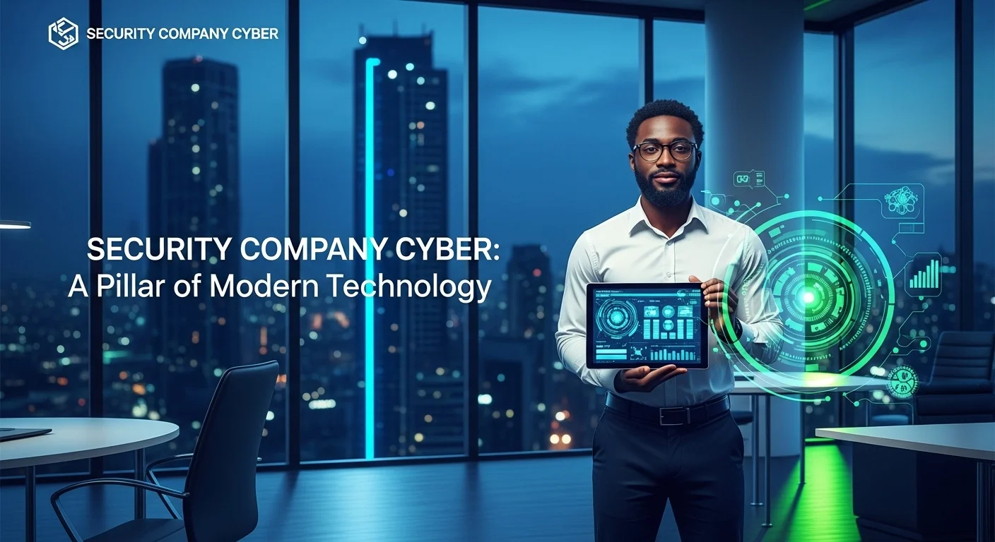 Business technology with innovation and digital resources to discover Security Company Cyber