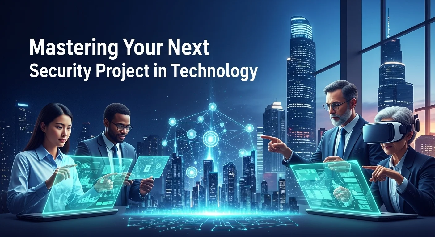 Business technology with innovation and digital resources to discover Security Project