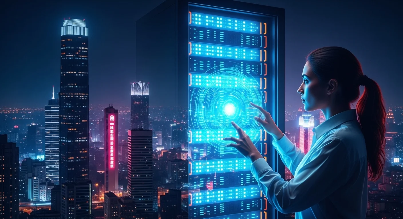 Business technology with innovation and digital resources to discover Server Solutions