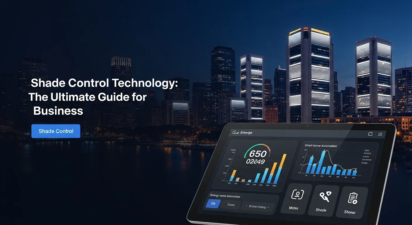Business technology with innovation and digital resources to discover Shade Control
