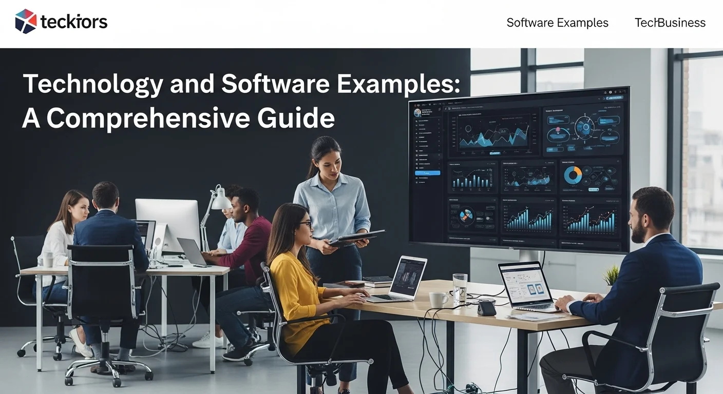 Business technology with innovation and digital resources to discover Software Examples