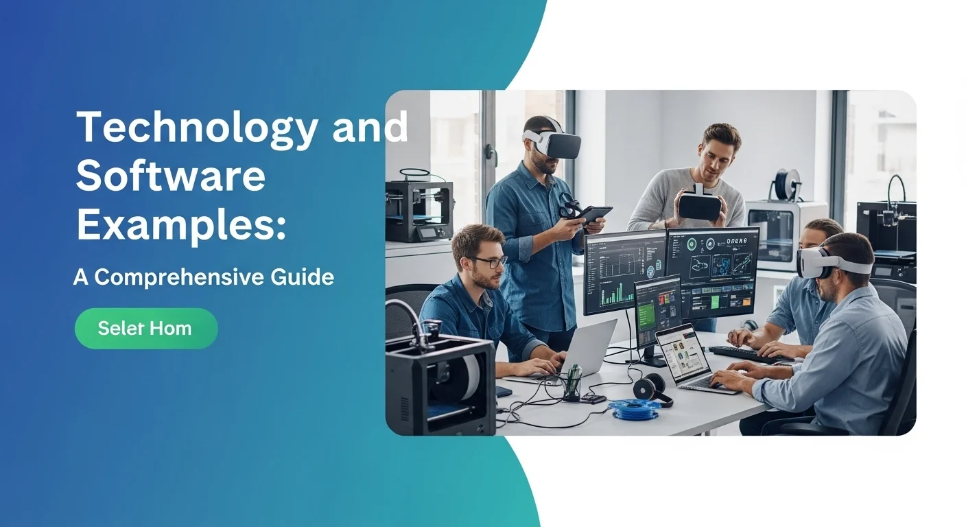 Tech solutions and digital innovations for Software Examples in modern business