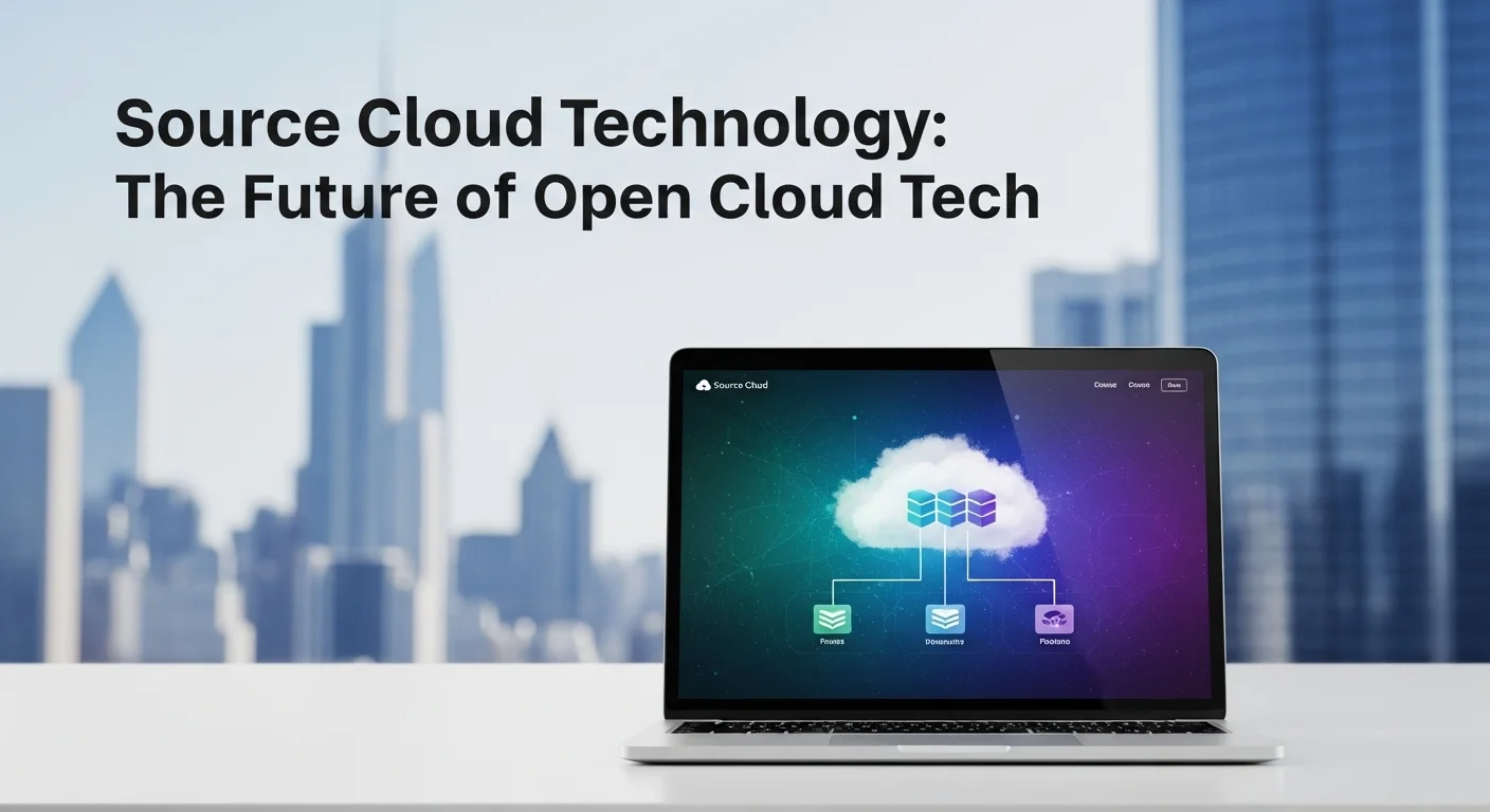 Business technology with innovation and digital resources to discover Source Cloud