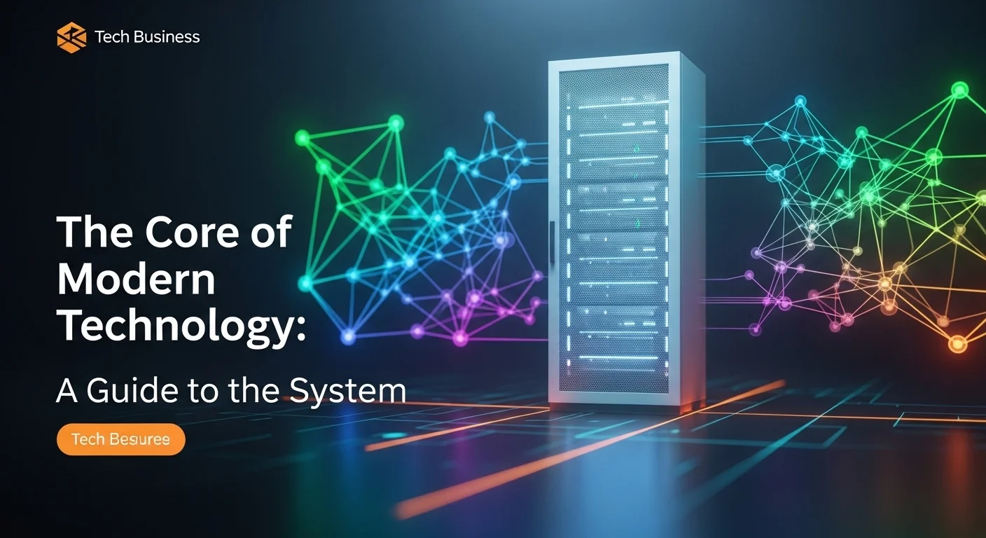 Business technology with innovation and digital resources to discover System