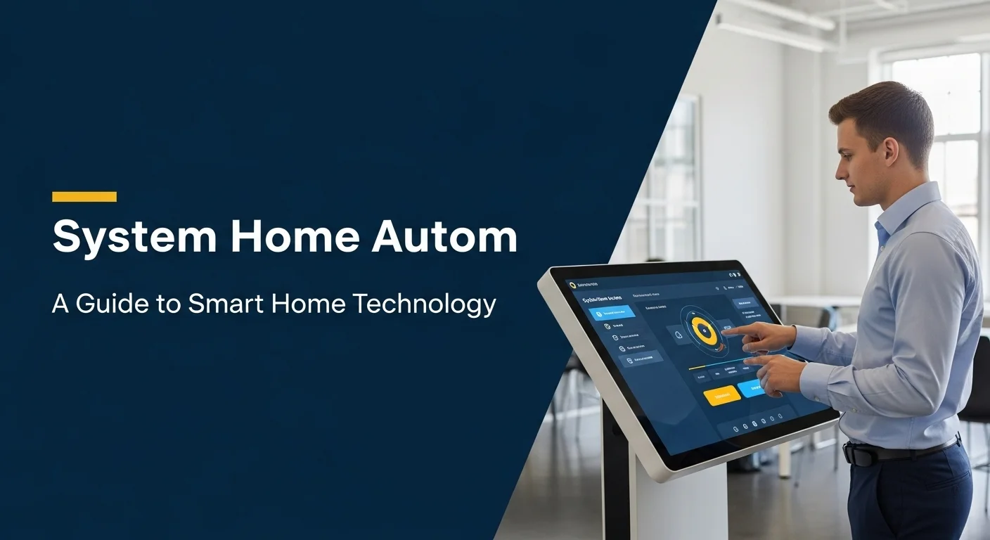 Business technology with innovation and digital resources to discover System Home Autom