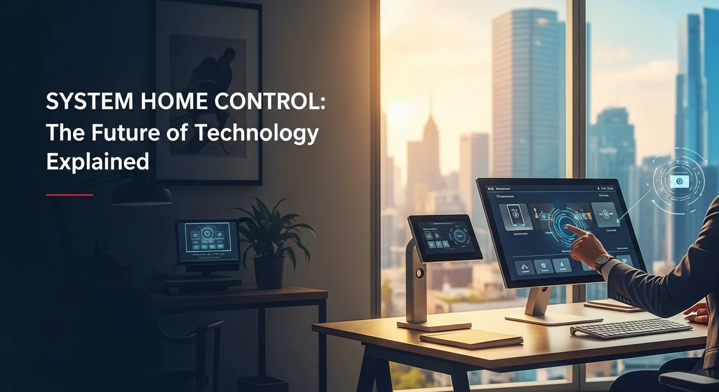 Business technology with innovation and digital resources to discover System Home Control