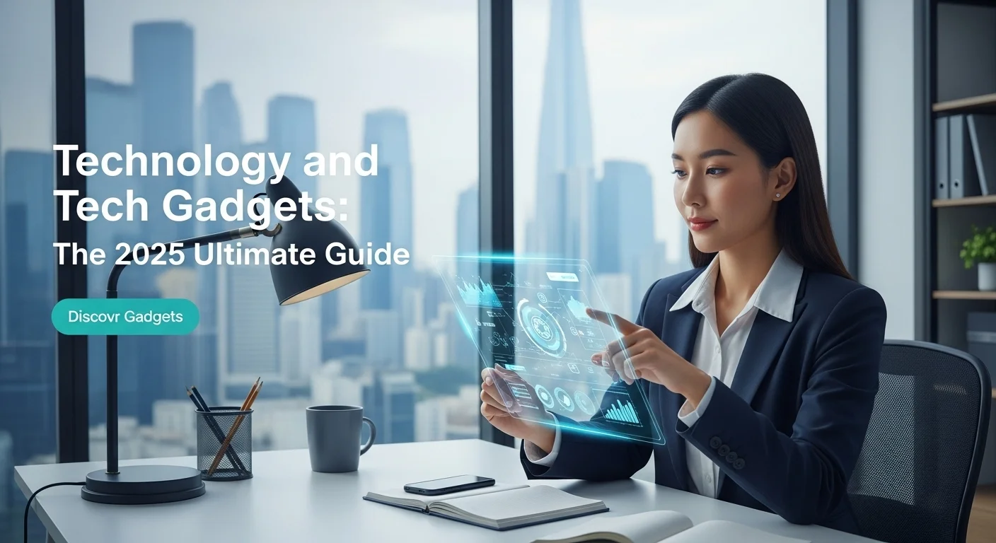 Business technology with innovation and digital resources to discover Tech Gadgets