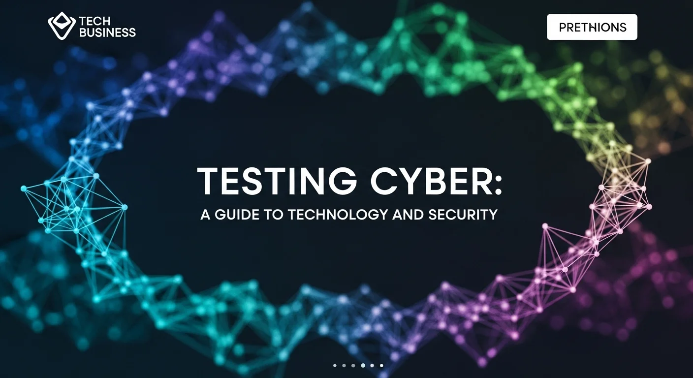 Business technology with innovation and digital resources to discover Testing Cyber