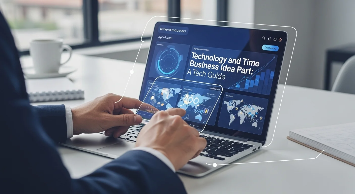 Business technology with innovation and digital resources to discover Time Business Idea Part