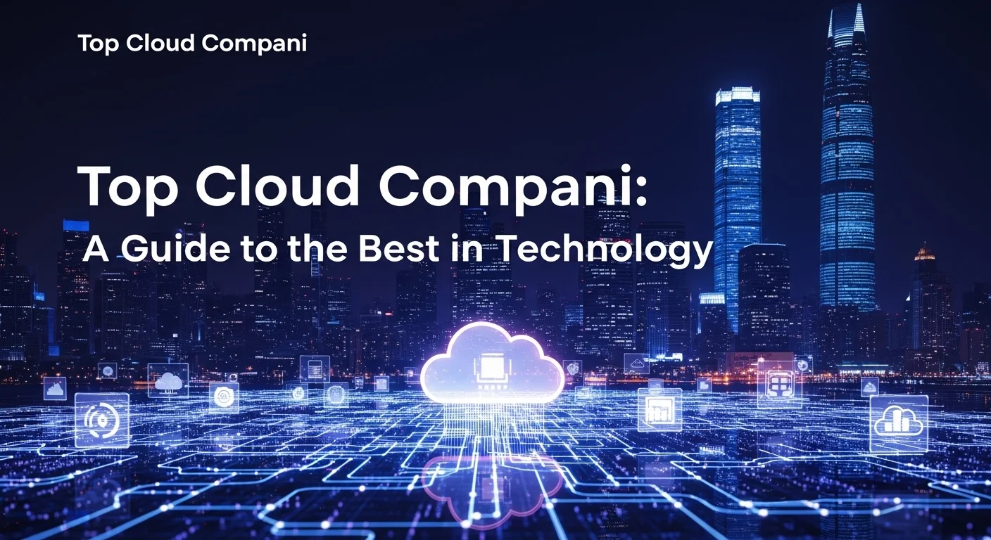 Business technology with innovation and digital resources to discover Top Cloud Compani