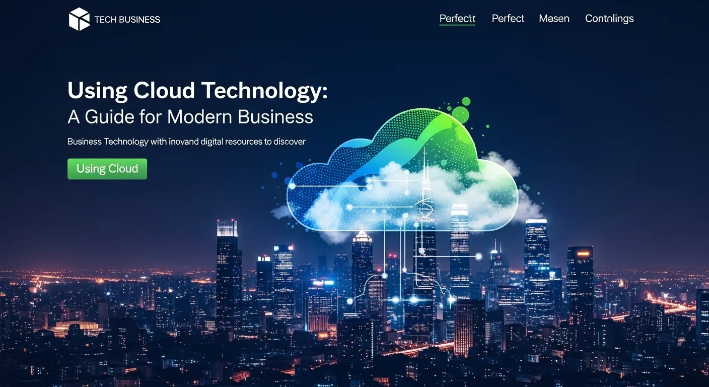 Business technology with innovation and digital resources to discover Using Cloud