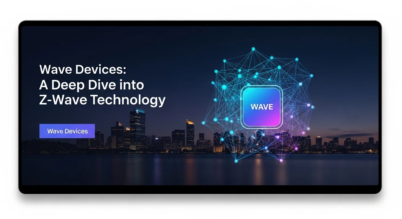 Business technology with innovation and digital resources to discover Wave Devices