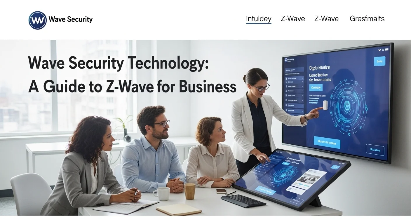 Business technology with innovation and digital resources to discover Wave Security