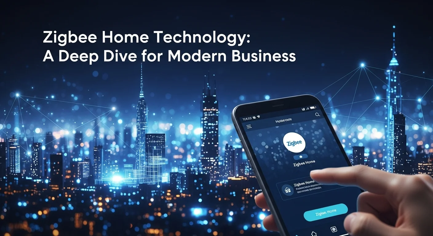 Business technology with innovation and digital resources to discover Zigbee Home