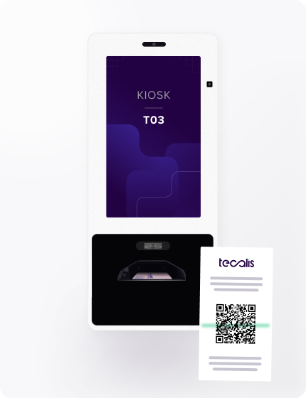 Tecalis Kiosk con escáner IR de documentación